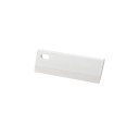 Mini grattoir à vitre avec forme compacte 15 × 5 cm grattoir manuel en plastique blanc pour miroirs fenêtres et douches dans la salle de bain 1