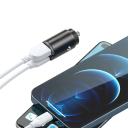 Μίνι γρήγορος φορτιστής αυτοκινήτου 100W PD QC 3.0 αντάπτορας USB-C και USB-A για αναπτήρα γρήγορη φόρτιση για δύο συσκευές καθολική συμβατότητα 3