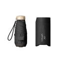 Mini guarda-chuva de bolso 19x5x5 cm Guarda-chuva dobrável com proteção UV Superfície de vinil contra radiação ultravioleta Guarda-chuva compacto para a mala 4