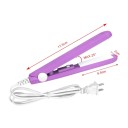 Mini hair crimper 18 × 1.7 cm ceramic plate 140–220 °C low power 15–25 W EU plug 7