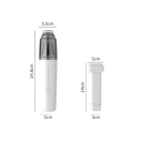 Mini handdammsugare för bil 24,8×5,5×5 cm 7,4V 2000mAh 6000Pa Bärbar trådlös USB-C uppladdningsbar dammsugare för bil och hem vit 4