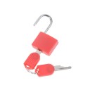Mini hänglås 34,3 × 22,5 × 18,5 mm i stål med 2 nycklar kompakt säkerhetslås för resväska ryggsäck bagage 4