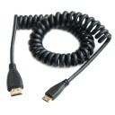 Mini HDMI til HDMI fleksibelt forbindelseskabel M/M 1