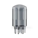 Mini-hovedmassageapparat med 4 ml reservoir til hår- og hovedbundsprodukter. Applikator til jævn påføring af produkter på hårrødderne. 6 x 3 cm. 1
