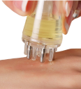 Mini hovedmassageapparat med 6 ml patron til hår- og hovedbundsprodukter Hovedbundsplejeværktøj med kuglespidser 5,5 x 2,5 cm 4