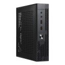 Mini-ITX HTPC Computer Case 196,5 x 198 x 45 mm med 12 V DC strømforsyning og plads til 2,5" disk i sort til mini PC til stuen 1