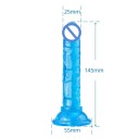 Mini jelly dildo s prísavkou realistická textúra vaginálne aj análne použitie diskrétne balenie 3
