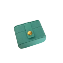 Mini Jewellery Box with Ring Organiser 6.4 × 4 × 4.7 cm in Synthetic Leather Colourful Small Box for Rings, Earrings and Small Jewellery 6