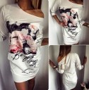 Mini-jurk met bloemenprint 7