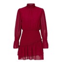 Mini-jurk met col en ruches 12