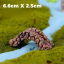 Mini kamenný most 6,6 × 2,5 cm Dekoratívny oblúkový most pre mini záhradu dioráma modelová krajina potok jazierko dekorácia 2