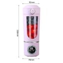 Mini kannettava tehosekoitin 700ml 15000rpm USB-C virtalähde 12 ruostumattomasta teräksestä valmistettua terää smoothie-sekoitin 2