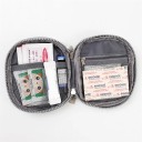 Mini kit di pronto soccorso vuoto da viaggio 11x14 cm Piccola borsa sanitaria Pronto soccorso in viaggio Organizer di medicinali per zaino o borsa 3