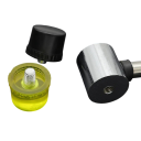 Mini kladivo s nylonovou hlavou 19 cm nylon guma protiskluzová rukojeť černo žluté pro jemné montážní a dílenské práce 2