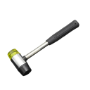 Mini kladivo s nylonovou hlavou 24,5 cm nylon guma protiskluzová rukojeť černo žluté pro jemné montážní a dílenské práce 1