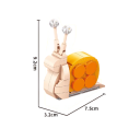 Mini konstrukcja 7.5 x 3.2 x 9.2 cm Ślimak 62 szt. Mikro klocki 3D model zwierzęcia dla dzieci od 9 lat 2