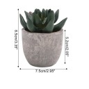 Mini kunstig aloe vera i potte 1 stk. falsk bonsaiplante simuleret træ borddekoration hjemmekontor havepynt 2