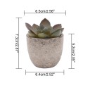 Mini kunstig aloe vera-plante i potte 1 stk. dekorativ kunstig træ simuleret bonsai-blomst bordpynt hjemmekontor havedekoration 2