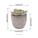 Mini kunstig aloe vera-plante i potte 1 stk. lille falsk bonsai-dekorativt træ simuleret blomst bordpynt hjemmekontordekoration 2