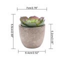 Mini kunstig aloe vera-plante i potte 1 stk. lille kunstig plante simuleret træ borddekoration hjemmekontor havedekoration 2