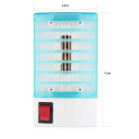 Mini lampada elettrica contro le zanzare 1W UV LED spina EU Insetticida per camera da letto ufficio fattoria Luce blu Soluzione sicura ed ecologica 11
