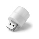 Mini lampada LED USB 5 pz Luce bianca calda 1 W 5 V 23 x 42 mm ABS e PC Bianco Luce notturna per laptop, powerbank e caricabatterie 3