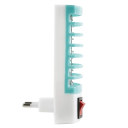 Mini lámpara eléctrica antimosquitos de 1 W, UV LED, enchufe europeo, insecticida para dormitorio, oficina, granja, luz azul, solución ecológica 5