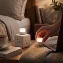 Mini lámpara LED USB 10 unidades Luz blanca cálida 1 W 5 V 23 x 42 mm ABS y PC Blanca Luz nocturna para portátil, powerbank y cargadores 9