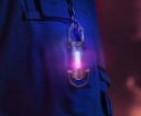 Mini LED ficklampa med USB-C uppladdning multifunktionell COB lampa med karbinhake svart ficklampa nödbelysning nyckelring 9