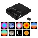 Mini LED projektor nočnej oblohy s 9 filmami, 27 x 63 x 65 mm, napájanie 3x AAA batérie, motívy planét a farieb aury, dekorácia interiéru 1