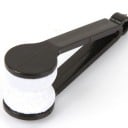 Mini limpiador de gafas con almohadillas de microfibra Limpieza doble cara Clip de plástico con orificio para colgar Dimensiones 7 x 2 x 2 cm 1