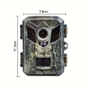 Mini lovecká kamera fotopast 16MPx 1080P Voděodolná s infračerveným nočním viděním 10m Odolné PC pouzdro Kompaktní velikost 11,3x7,8cm 2