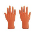 Mini luvas para gatos 8x4 cm Dedos de látex para gatos Brinquedo divertido em forma de mãos humanas Luvas seguras para gatos 2