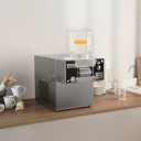 Mini machine à produire de la neige 360W 220V 50Hz Machine automatique à produire des flocons de neige 60kg/24h Générateur de neige Broyeur de glace 29 x 48,5 x 34 cm 3