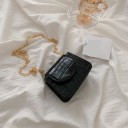 Mini mala feminina com padrão de pele de cobra 2