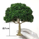 Mini malli puu noin 18 cm Realistinen koristepuu dioraamaan mallimaisemaan rautakappale tiheä latvus 2