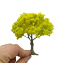 Mini mallimalli puu 10 cm vihreä Realistinen koristeellinen puu tiheällä latvuksella rautakanta mini puu dioramaa varten 13