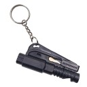 Mini martillo de rescate de seguridad de 7,5 x 3,5 cm, llavero para emergencias, rotura de cristales y corte de cinturones de seguridad 2
