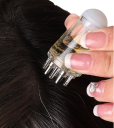 Mini massageapparat til hovedet med beholder 6 ml til hår- og hovedbundsprodukter 5,5 x 2,5 cm 7