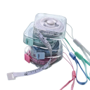Mini Maßband mit automatischem Aufzug 2 m ABS kompaktes Gehäuse Taschenmaß für Schneidermaße und Haushalt 7