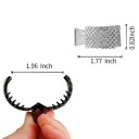 Mini Metal Hair Clip with Rhinestones Gold 4.5 × 2 cm Elegant Decoration for High Ponytail 3