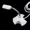 Mini microfone USB com suporte - Branco 3