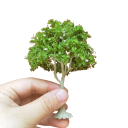 Mini Model Tree 10 cm Green Realistic Decorative Tree with Dense Crown Wire Trunk Mini Tree for Diorama 15