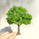 Mini modelboom Realistisch decoratieve boom voor diorama en model landschap Draadstam dichte kroon bladeren 2