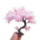 Mini Modellbaum Realistischer dekorativer Baum für Dioramen Modelllandschaft Drahtstamm detaillierte Krone Blattwerk 1