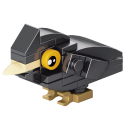 Mini modelo Corvo 6,5 x 3 x 3,6 cm 28 pcs Micro tijolos de construção Pequeno puzzle 3D para crianças Conjunto criativo de blocos Construtor de animais a partir de mini peças 1