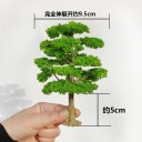 Mini modelový strom 15 cm Šířka koruny cca 9,5 cm Kmen cca 5 cm Realistický dekorativní stromek pro dioráma modelovou krajinu 2