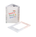 Mini moldura fotográfica magnética em acrílico 8,8 x 6,3 cm Dimensão interna 6 x 4,5 cm Moldura Polaroid para fotos Para mesa, prateleira 3