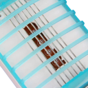 Mini-Mückenvernichterlampe, elektrisch, 1 W, UV-LED, EU-Stecker, Insektenvernichter für Schlafzimmer, Büro, Bauernhof, blaues Licht, sichere 8