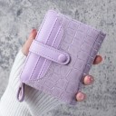 Mini naisten lompakko 11 x 8 x 2 cm Krokotiilikuosi Klipsisuljenta lenkillä Vetoketjullinen tasku Avainlenkki Eri värejä 15